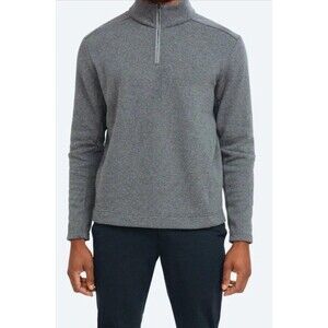 MINISTRY OF SUPPLY Hybrid Fleece Sweatshirt 1/4 Zip Sweater Large Gray Pullover